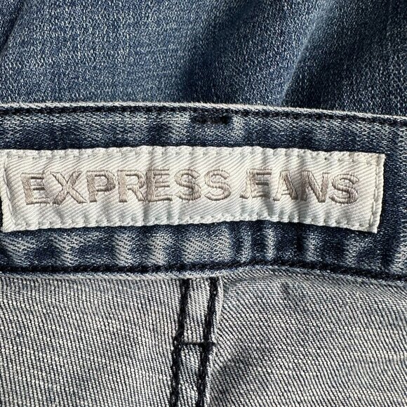 Express Men's Alec Skinny Fit Skinny Leg Jeans, Size W34 x L32, Medium Blue Wash - Picture 8 of 12